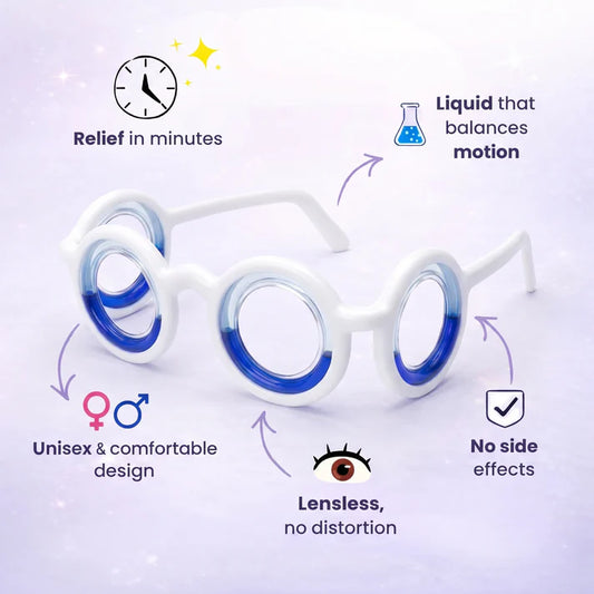 RideRelief® Anti-Nausea Travel Glasses